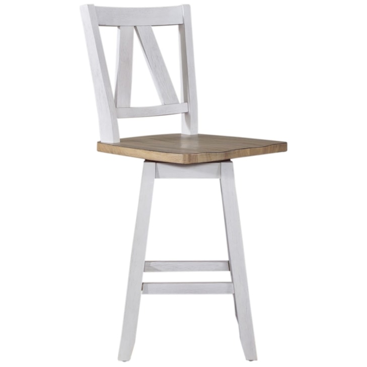 Liberty Furniture Lindsey Farm 62WH-CD-5GTS Farmhouse Two-Toned