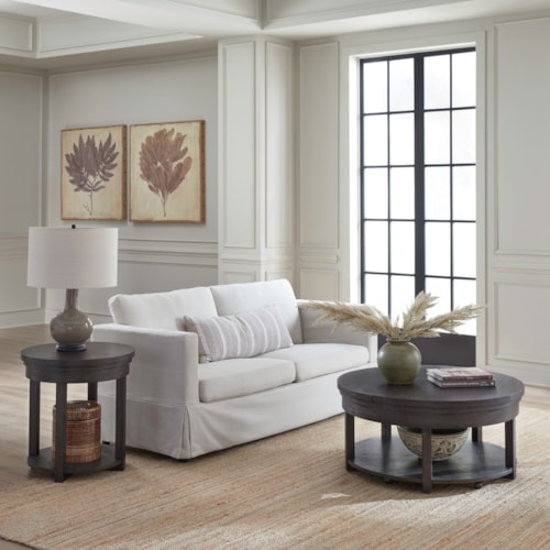 Transitional 3-Piece Occasional Set with Hidden Storage