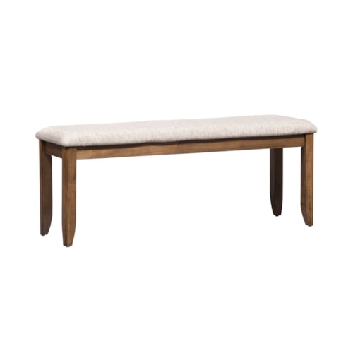 Mission Upholstered Dining Bench with Tapered Legs