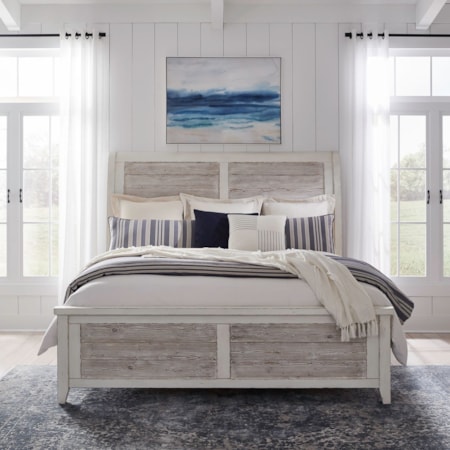 King California Sleigh Bed
