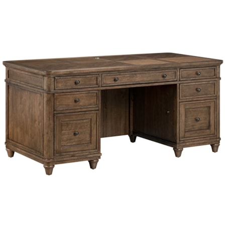 Double-Pedestal Jr. Executive Desk