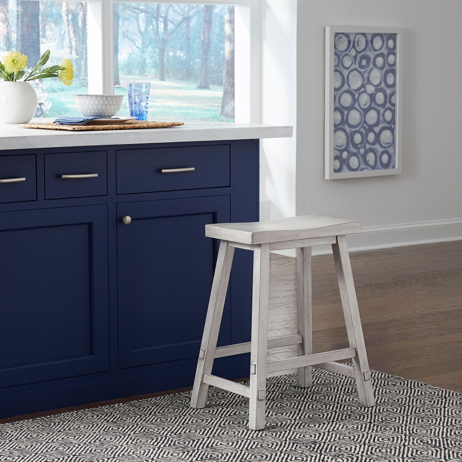 Liberty Furniture Creations 24 Inch Sawhorse Counter Height Stool