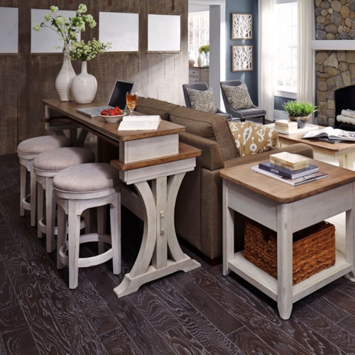 Relaxed Vintage 4-Piece Console Bar Set