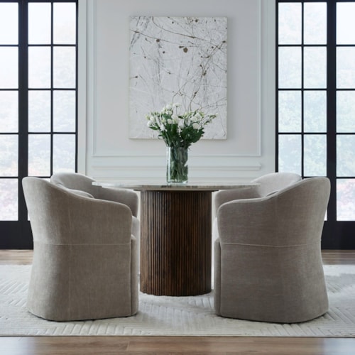 Transitional Accent Dining Chairs - Set of 4