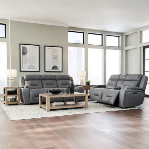 Casual Zero Gravity Power Sofa and Loveseat Set with Hidden Bluetooth Speakers