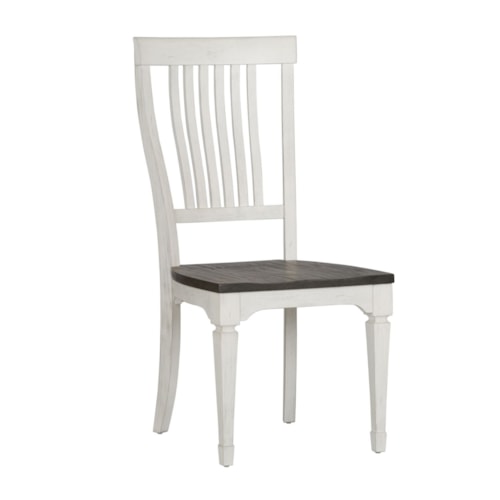 Cottage Dining Side Chair with Slatted Back