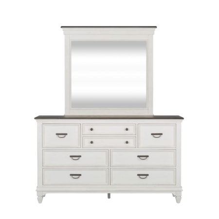 8-Drawer Dresser & Mirror