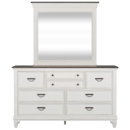 8-Drawer Dresser & Mirror