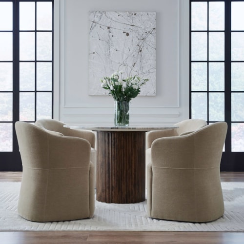 Transitional Accent Dining Chairs - Set of 4