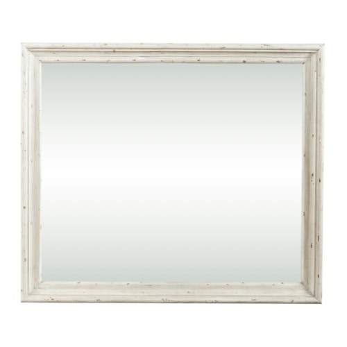 Relaxed Vintage Beveled Glass Dresser Mirror