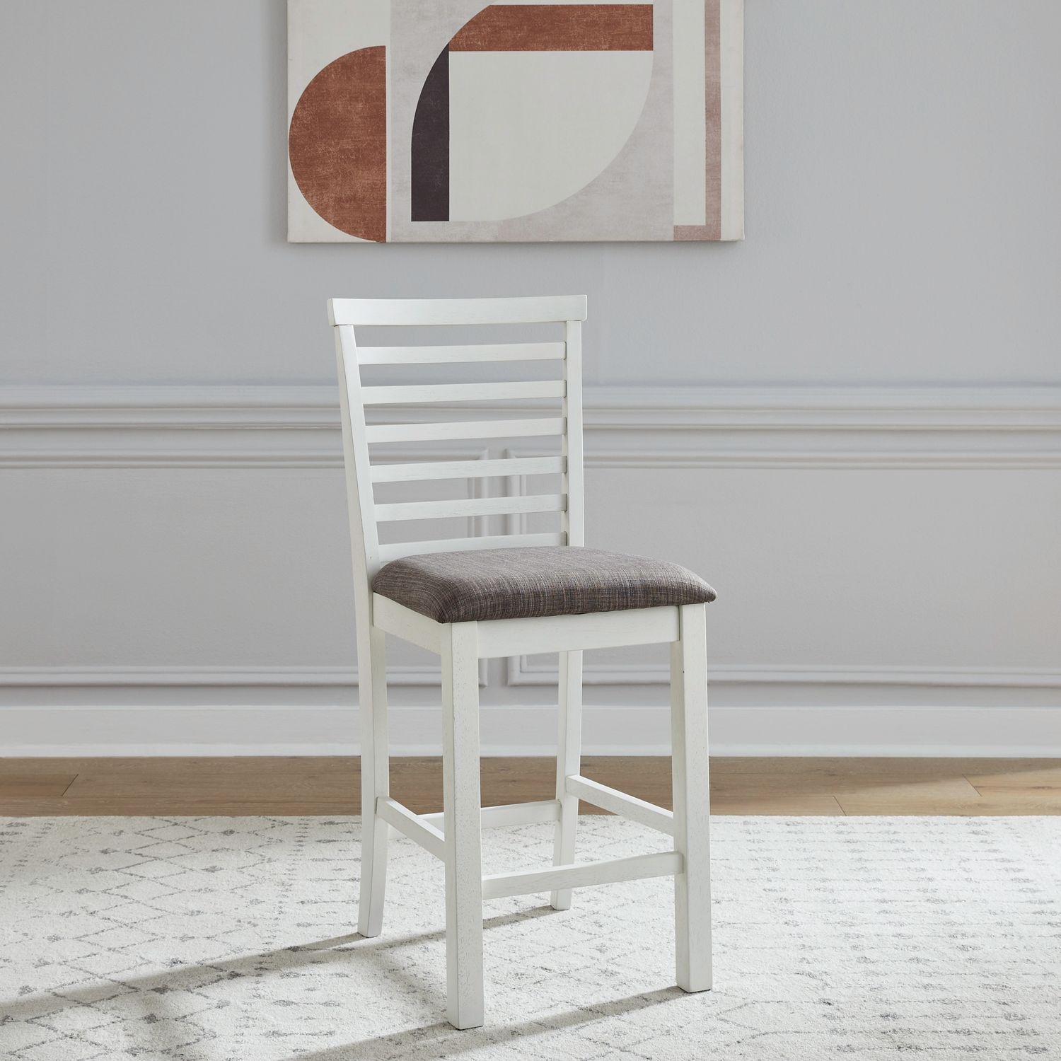 Liberty Furniture Brook Bay Upholstered Ladder Back Counter Chair