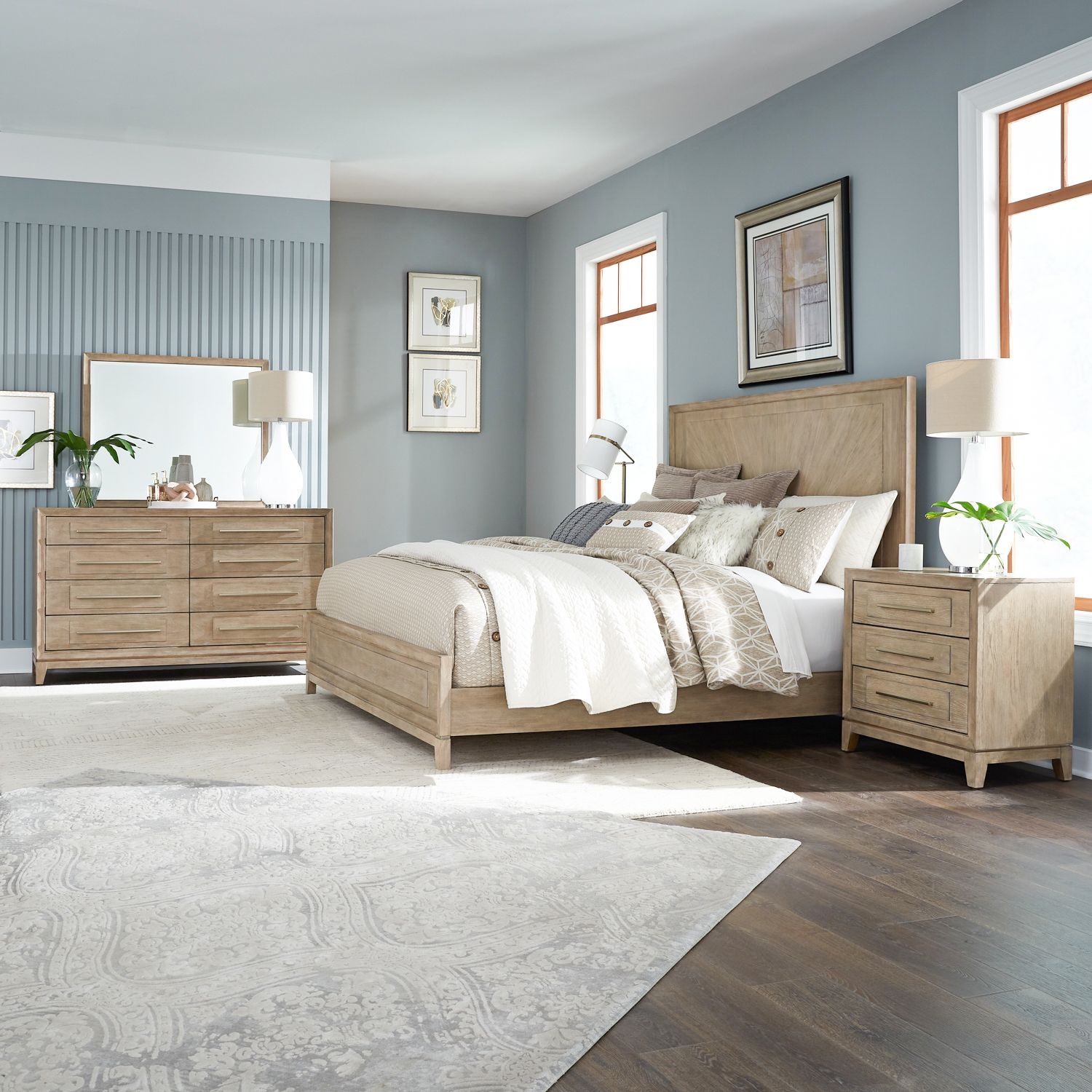 Liberty Furniture Brentwood 4-Piece King Panel Bedroom Set