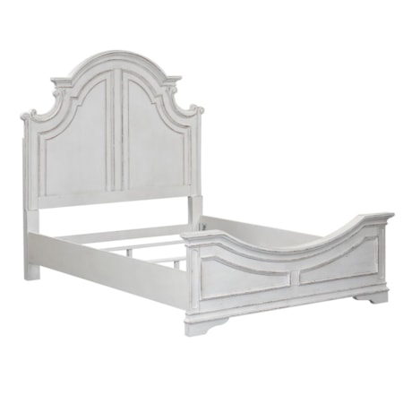 Queen Arched Panel Bed