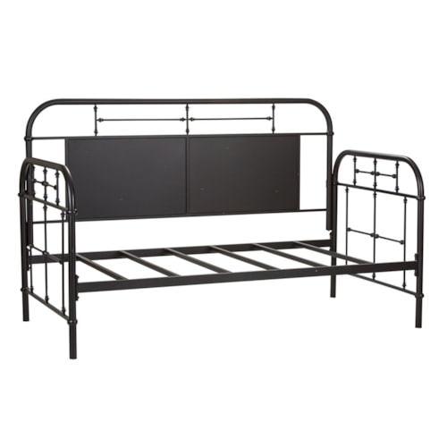 Twin Metal Daybed with Turned Spindles