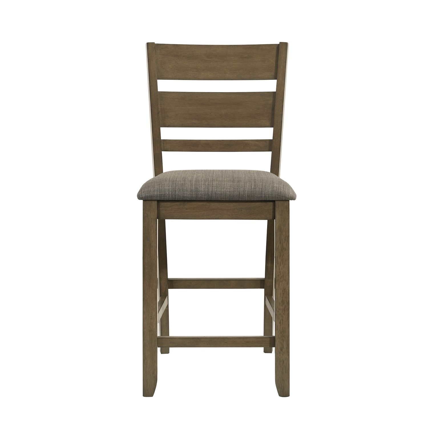 Slat Back Upholstered Counter Chair