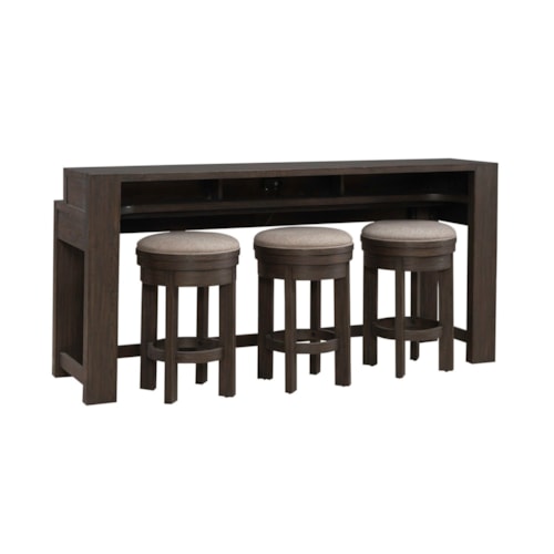 Transitional 4-Piece Sofa Table Set