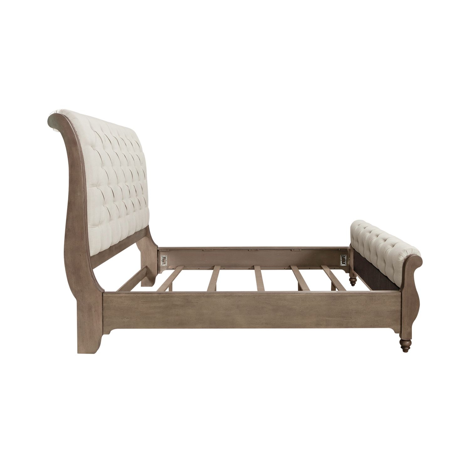 Liberty Furniture Americana Farmhouse Upholstered King Sleigh Bed