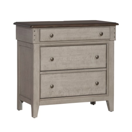 3-Drawer Bedside Chest