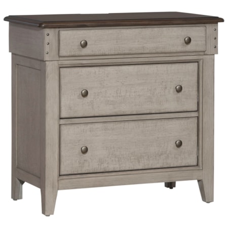 3-Drawer Bedside Chest