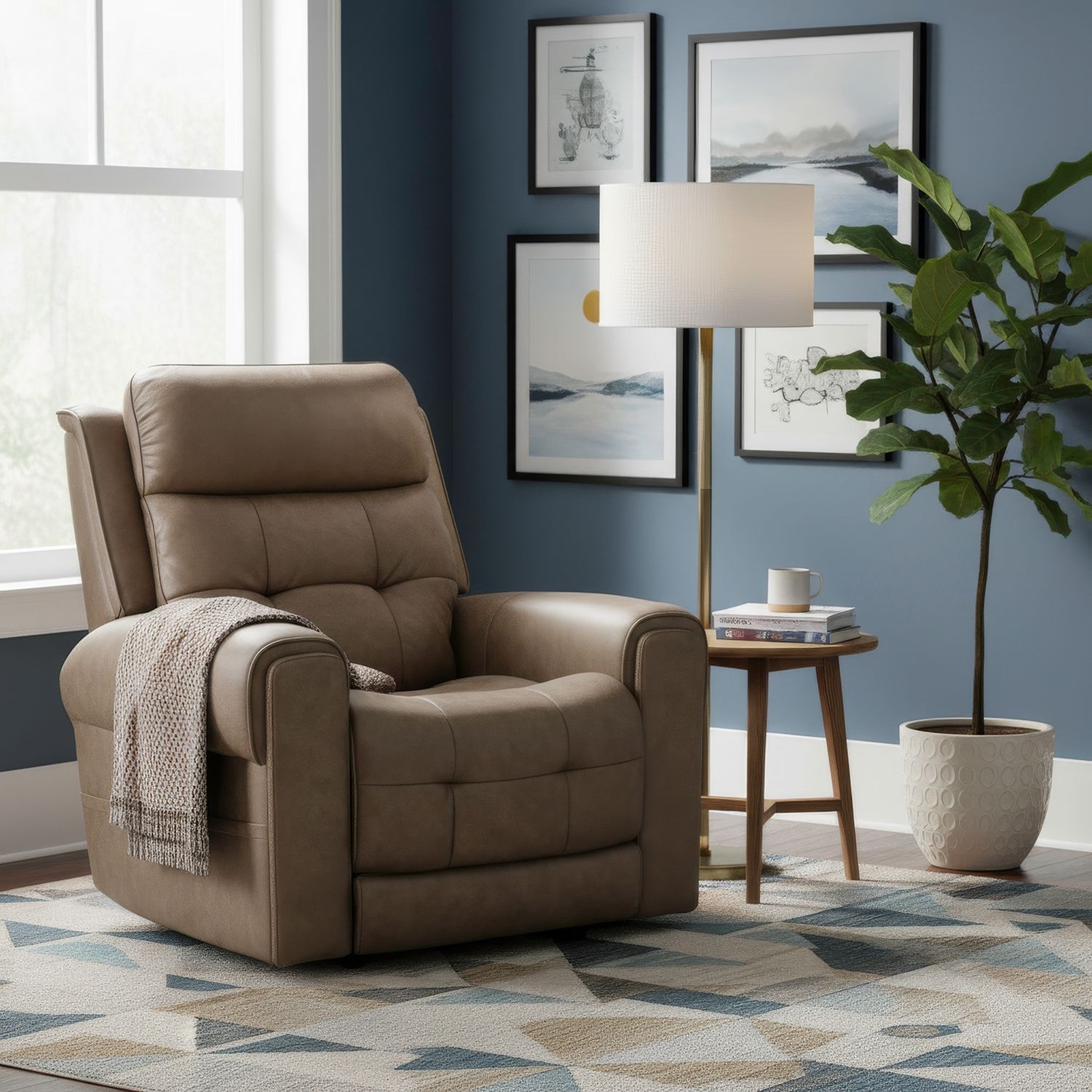 Liberty Furniture Sergeant Big & Tall Lay-Flat Power Recliner