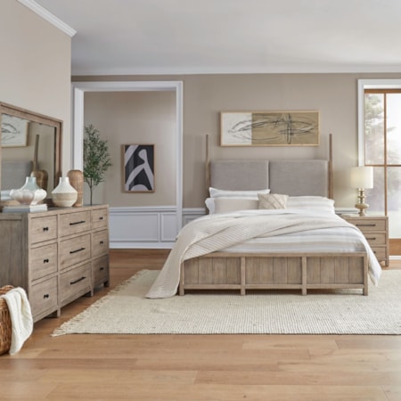 4-Piece California King Poster Bedroom Set