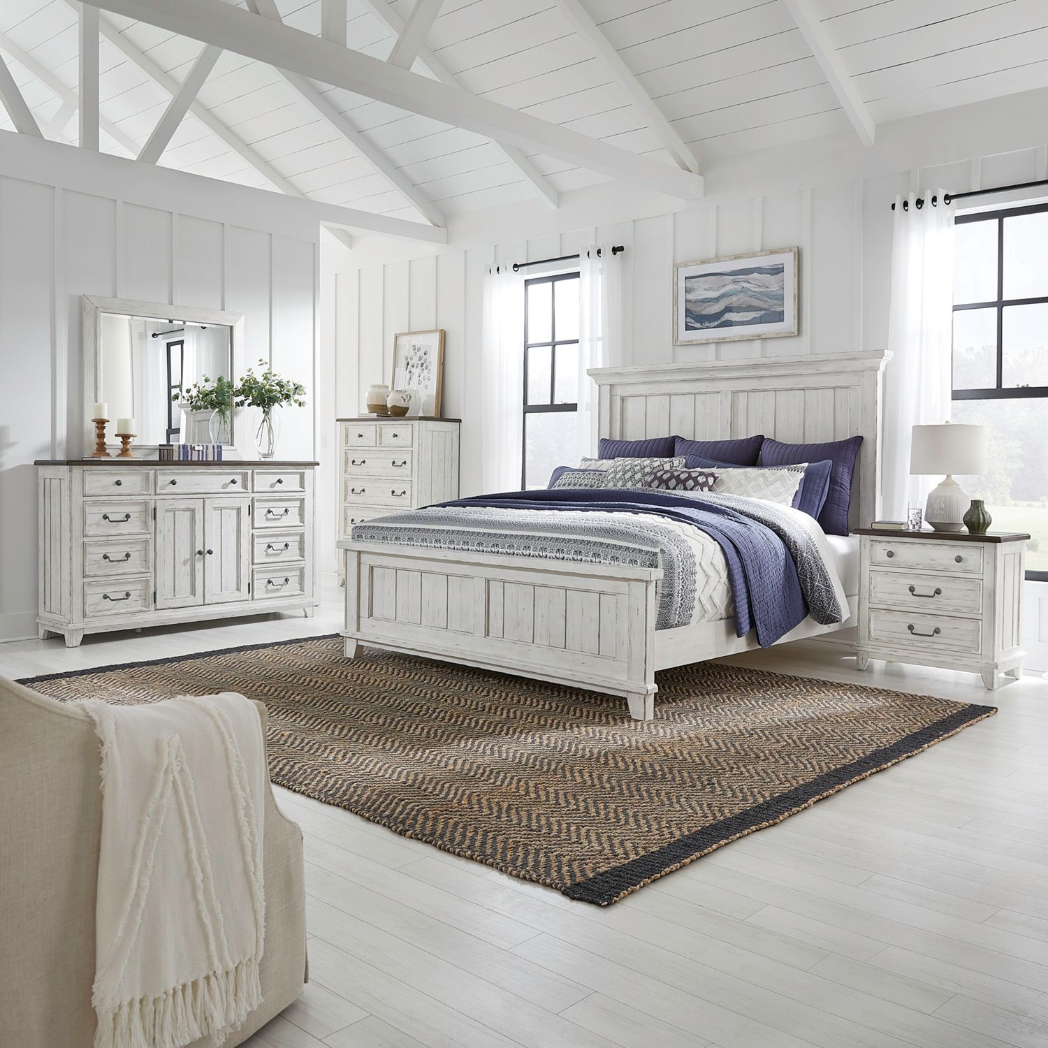hartland antique tobacco king opt panel king size bed Heartland White California - Bed Bath & Beyond full extension drawers with premium felt lining in the top drawers and cedar lining in the bottom drawers LIBERTY FURNITURE INDUSTRIES Queen Panel