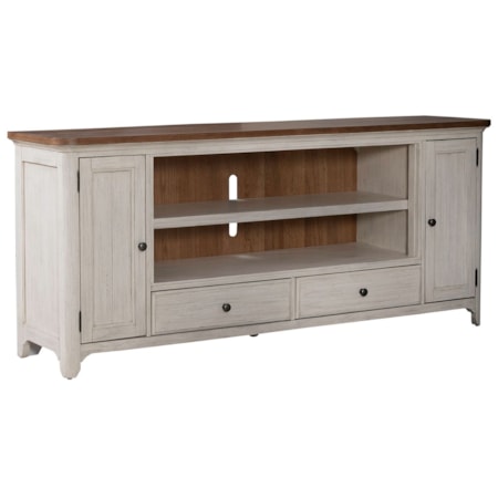 80 Inch Fireplace TV Console