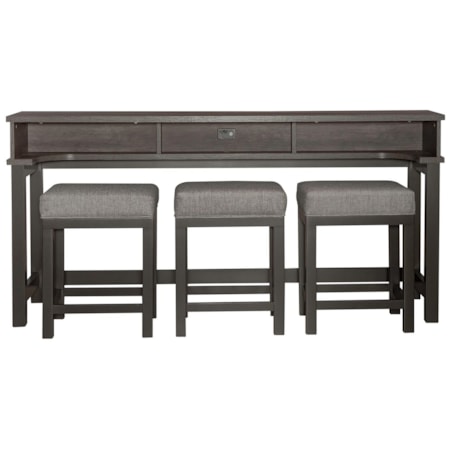 4-Piece Console Bar Table Set