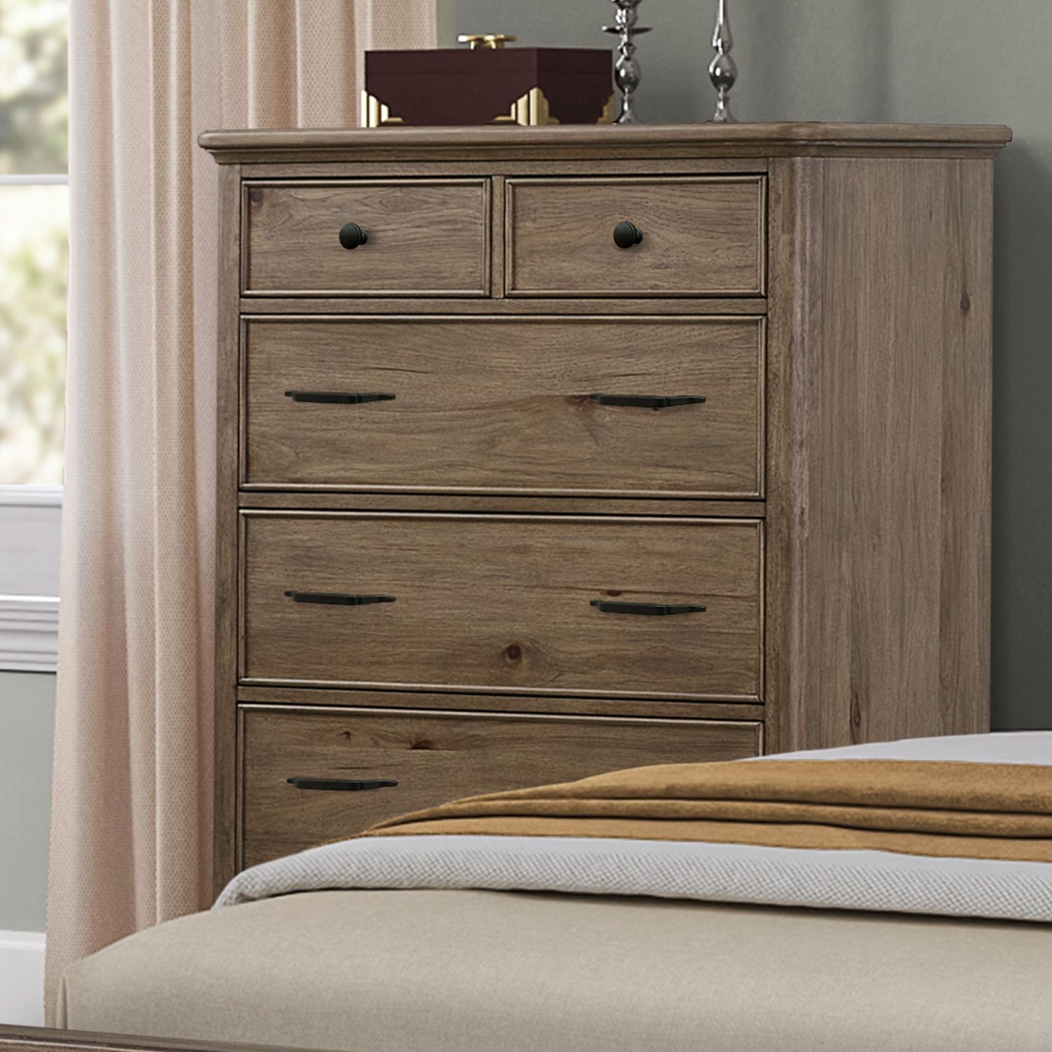 5-pc. Complete Queen Panel Bedroom Set