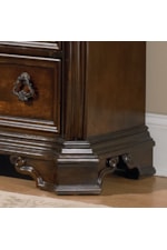 Liberty Furniture Arbor Place Traditional 6-Drawer Chest with Burnished Brass Hardware