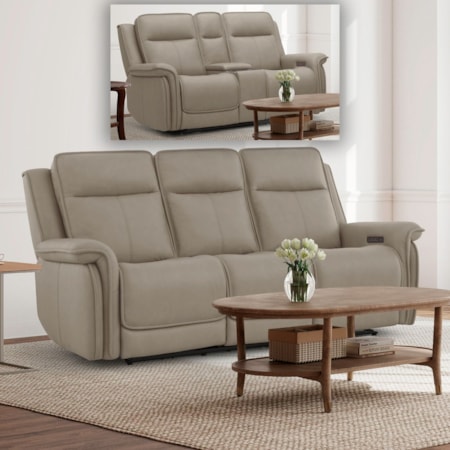 Power Reclining Sofa and Loveseat