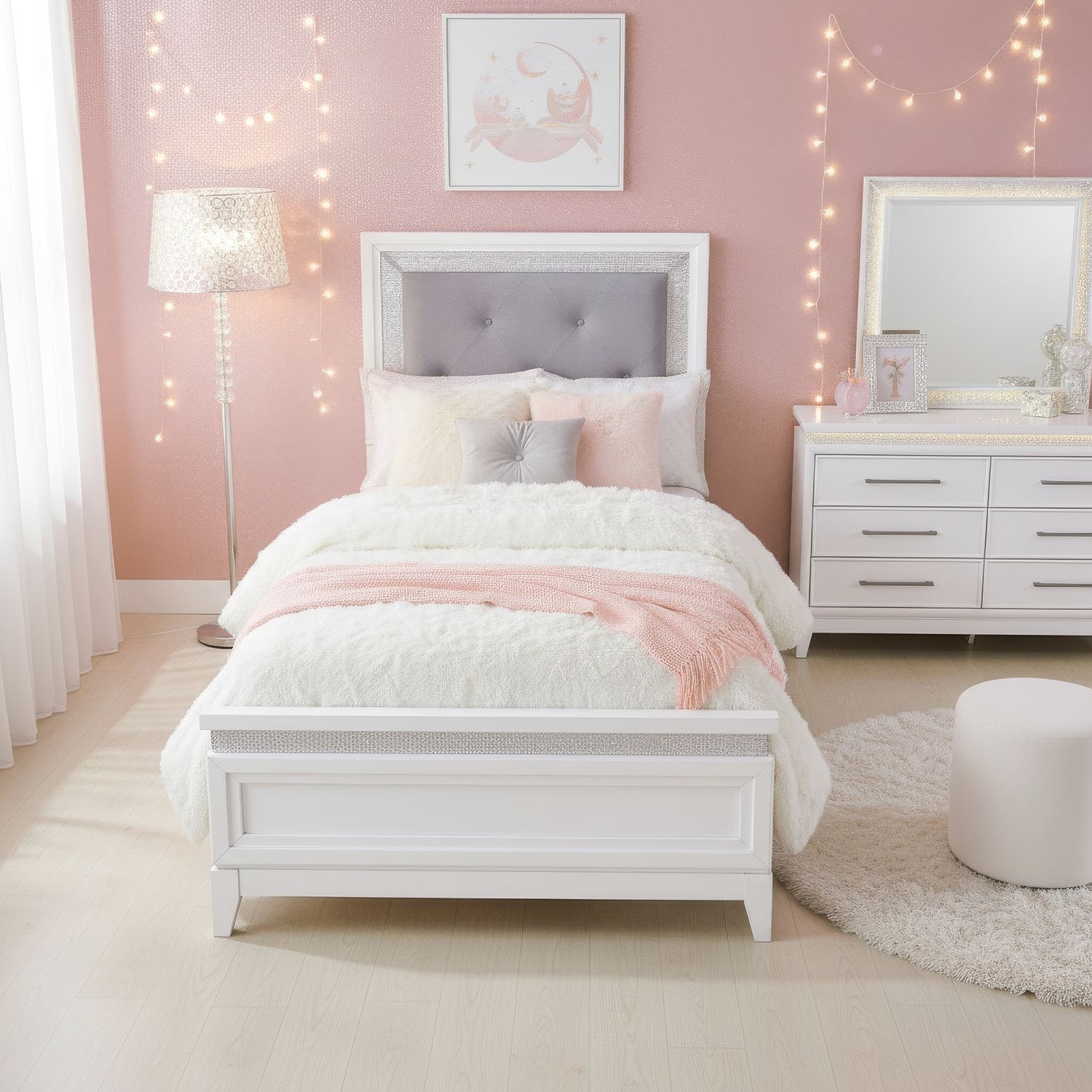 3-pc. Youth Full Bed Set w/Dresser &amp; Mirror