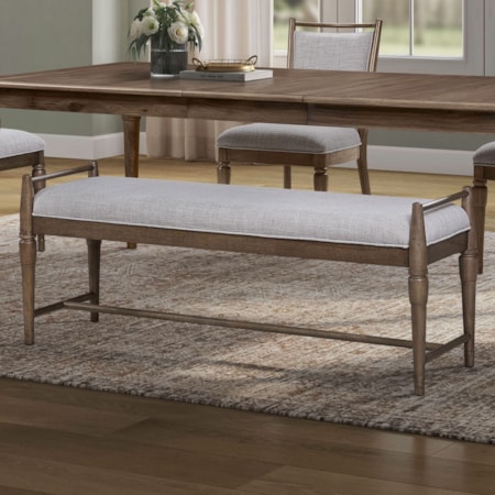 Upholstered Trestle Dining Bench