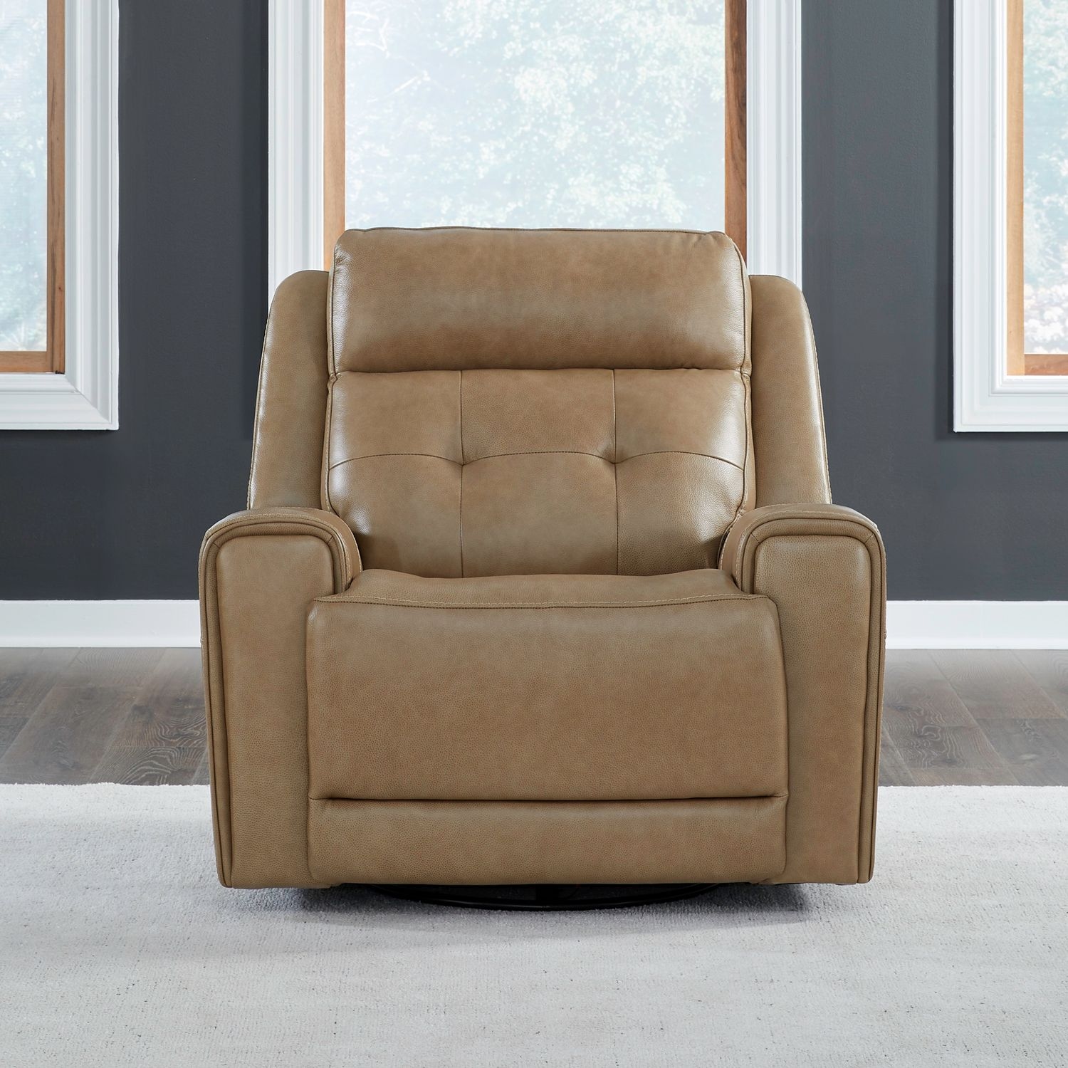Leather Power Reclining Sofa &amp; Recliner Set