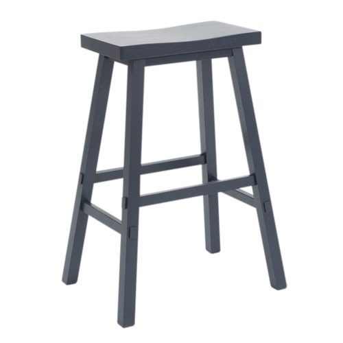 Transitional 30" Sawhorse Bar Stool