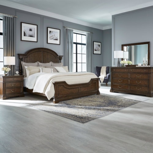 Transitional 4-Piece King Bedroom Set
