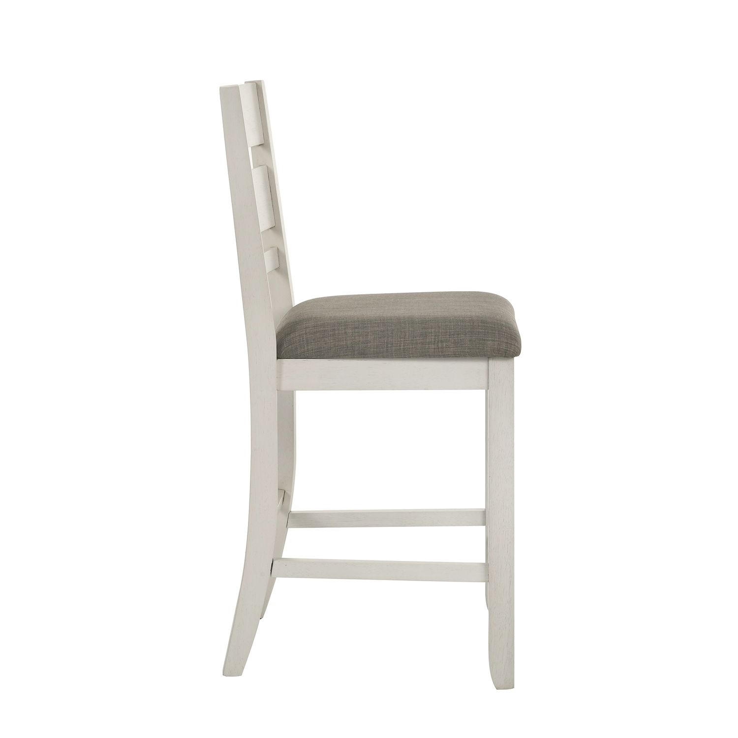 Slat Back Upholstered Counter Chair