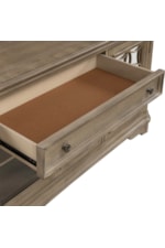 Liberty Furniture Magnolia Manor Traditional Console TV Stand with Adjustable Shelves