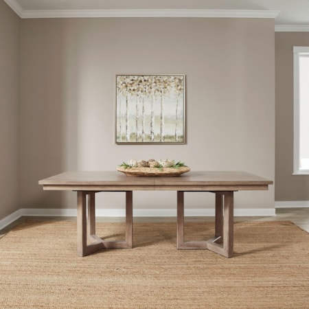 Double Pedestal Dining Table