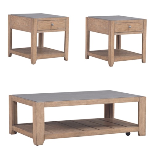 Transitional 3-Piece Occasional Set