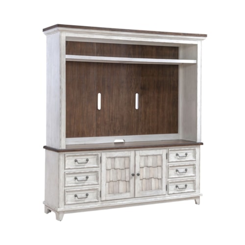 Farmhouse Entertainment Center with Piers