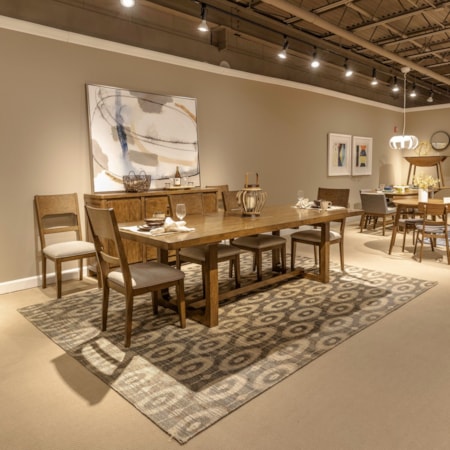 5 Piece Trestle Table Set