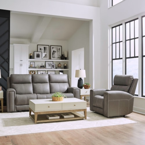 2-Piece Power Reclining Living Room Set with USB/C Charging