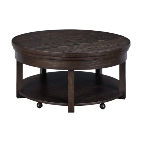 Transitional Cocktail Table with Hidden Storage