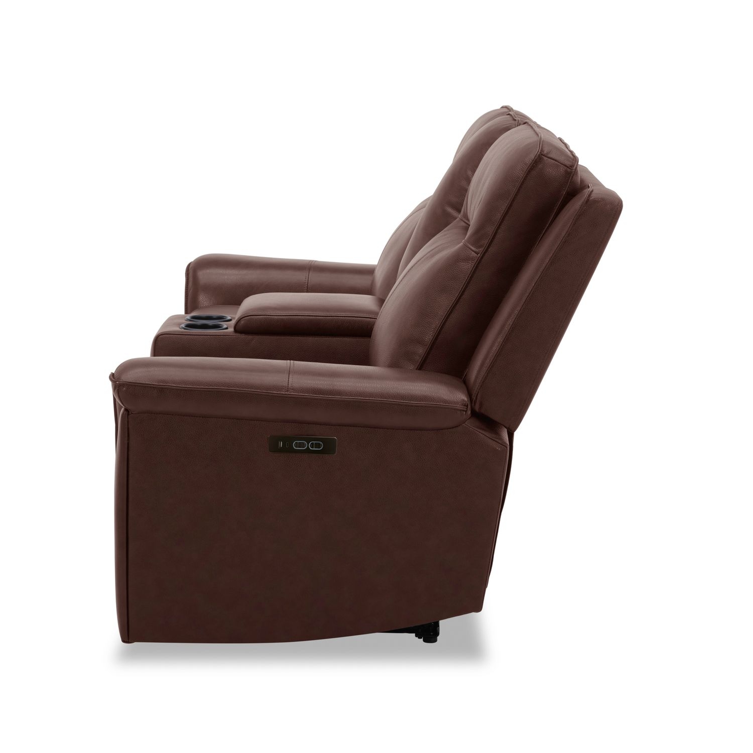 Leather Power Reclining Loveseat