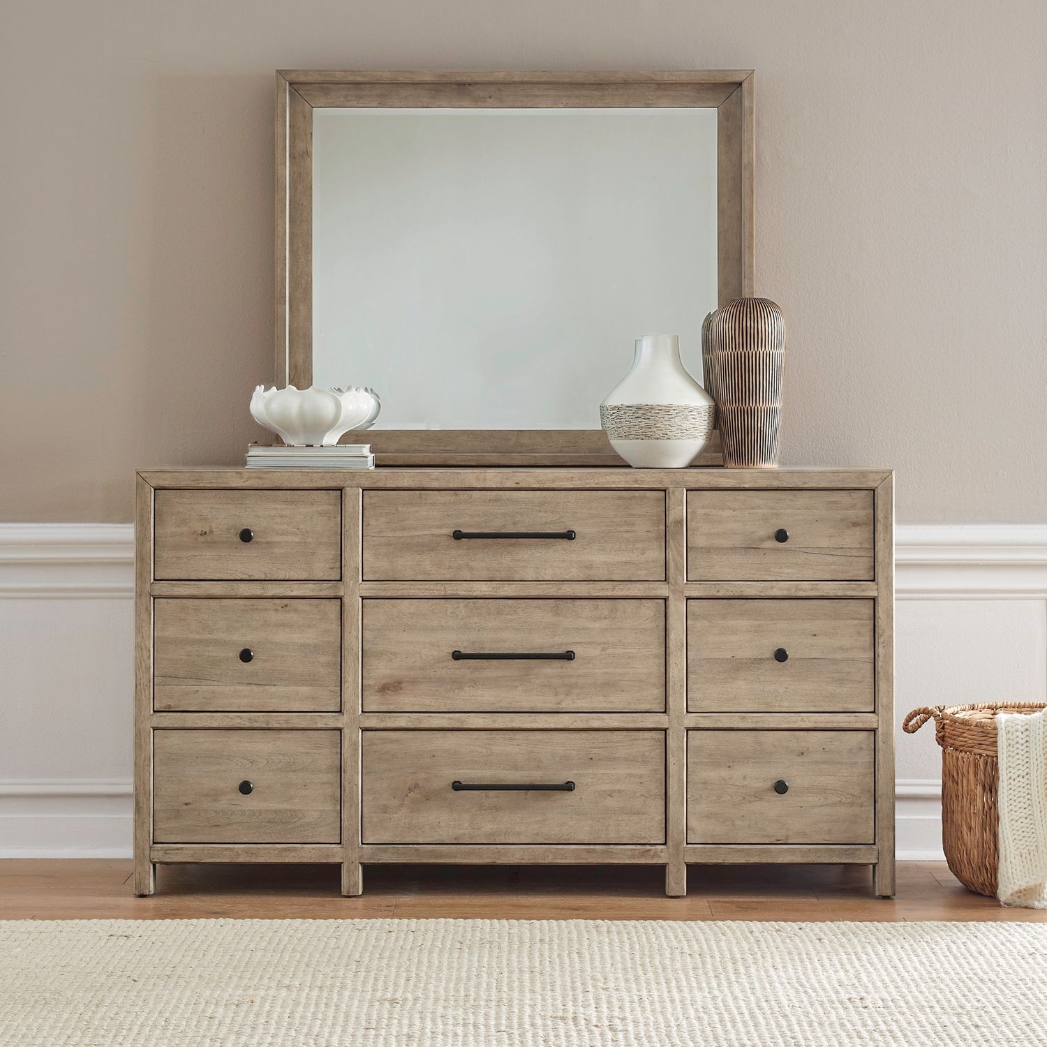 Dresser and Mirror