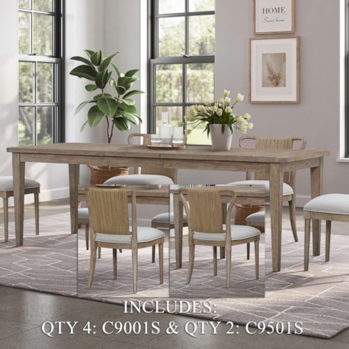 Transitional 7-Piece Dining Set