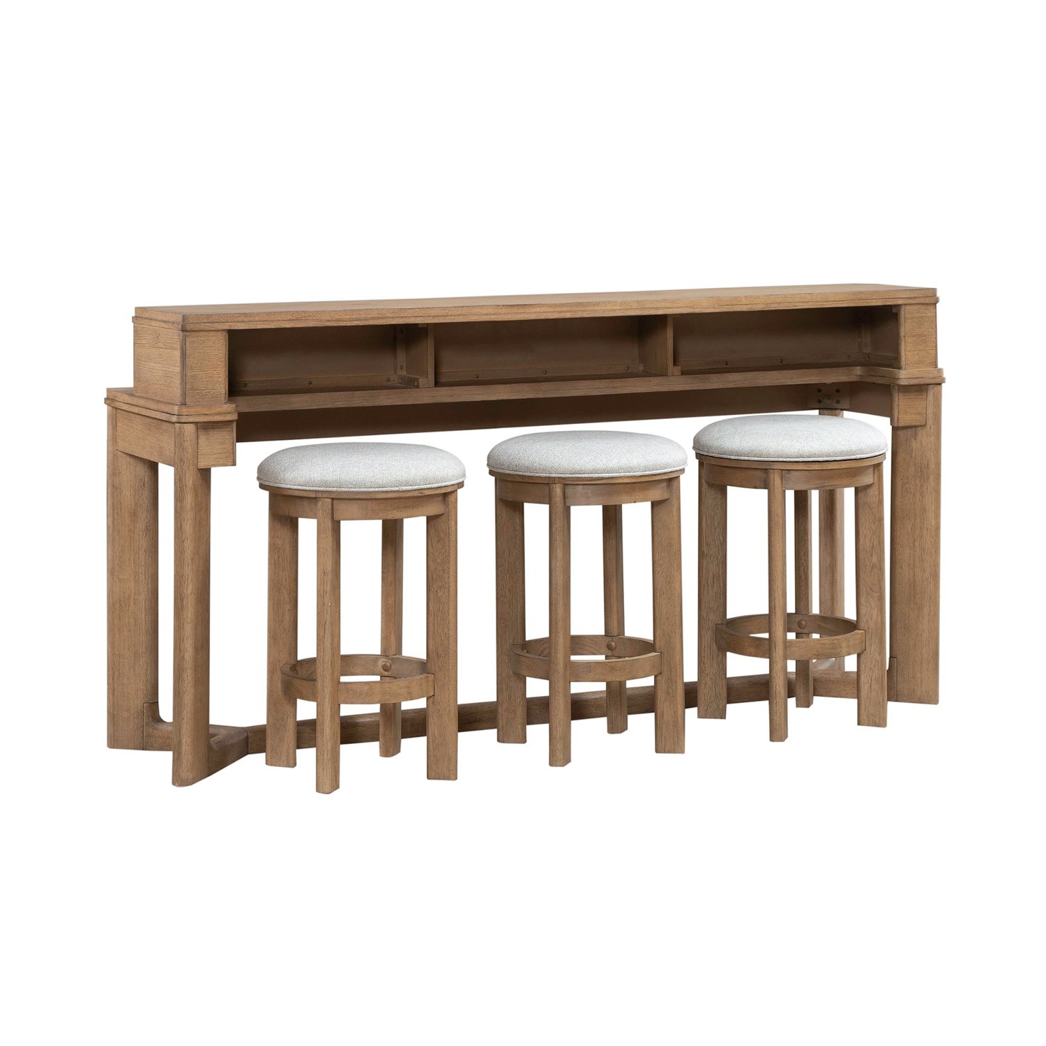 4-Piece Console and Stools Set