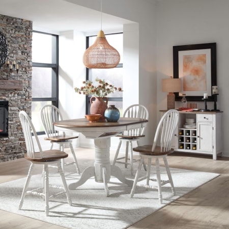 5 Piece Gathering Table Set