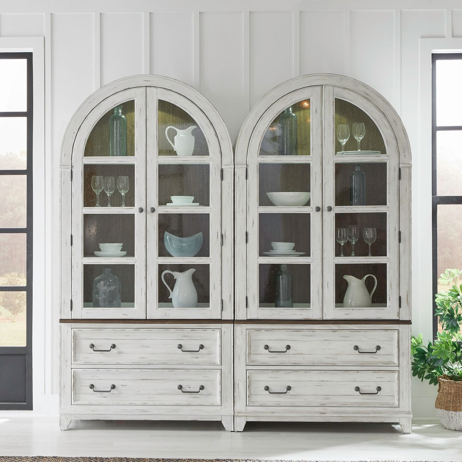 Liberty Furniture River Place Bunching Curio Set